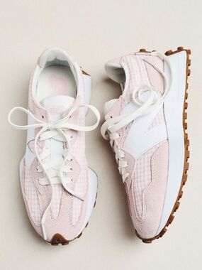 New Balance 327 Sneakers Women's Pink Gingham 🩷